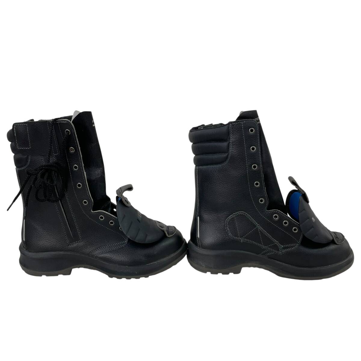 【美品】 MIDORI ミドリ安全 META TEC プレミアムコンフォート ブーツ 安全靴 甲プロテクタ付 25.5EEE ブラック系 黒系 24107-80_画像4