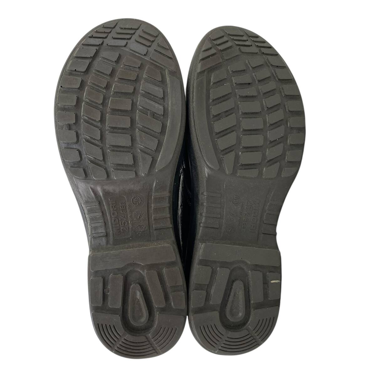 【美品】 MIDORI ミドリ安全 META TEC プレミアムコンフォート ブーツ 安全靴 甲プロテクタ付 25.5EEE ブラック系 黒系 24107-80_画像7