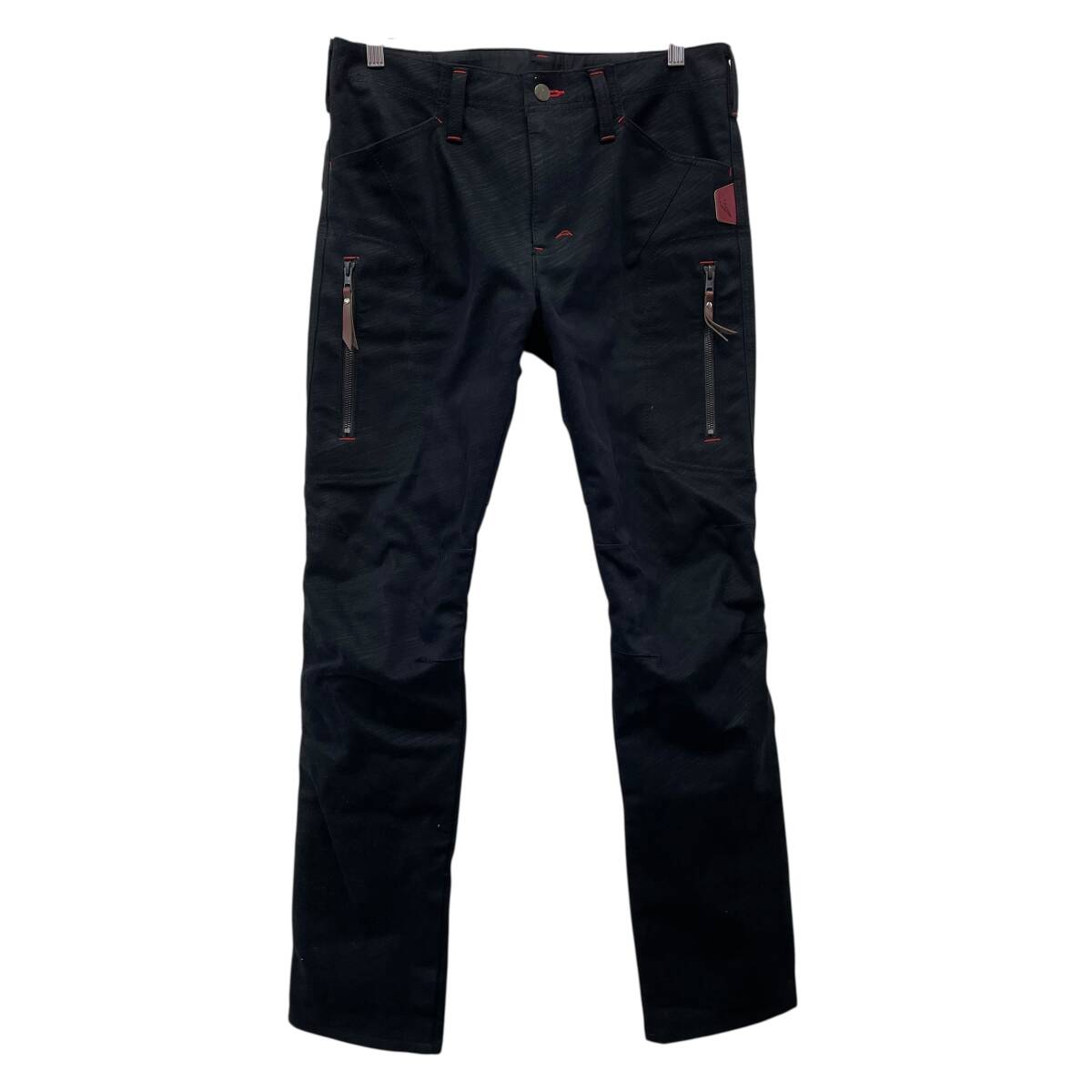 【美品】 KUSHITANI クシタニ K-1984 エクスパンドウィンドカットパンツ 31サイズ ブラック系 黒系 25360-80_画像1