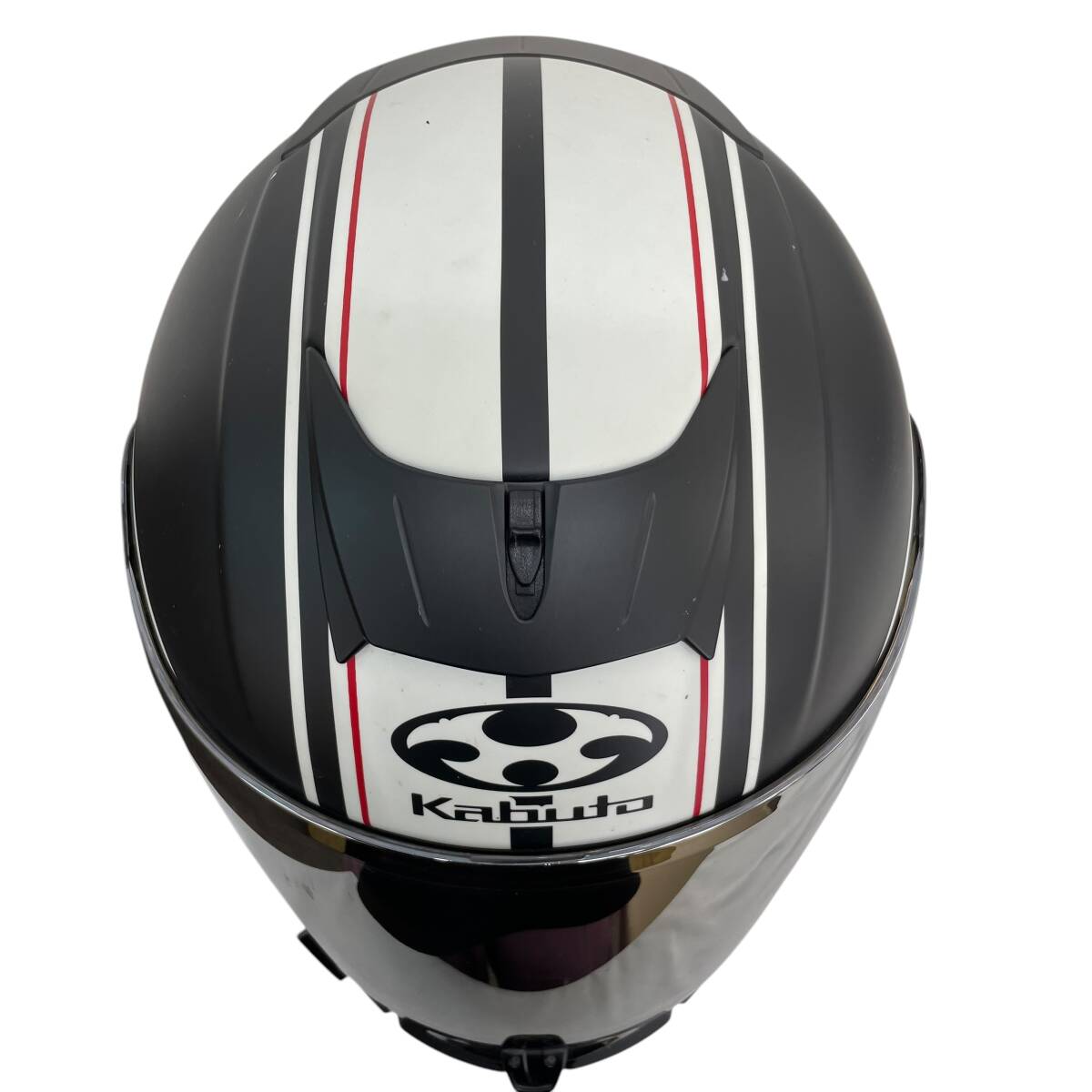 【即決】 OGK Kabutoエアロブレード5 スマートフルフェイスヘルメット※ミラーシールド付き/4Riders V4インカム付き(動作未確認) 17678-100_画像3