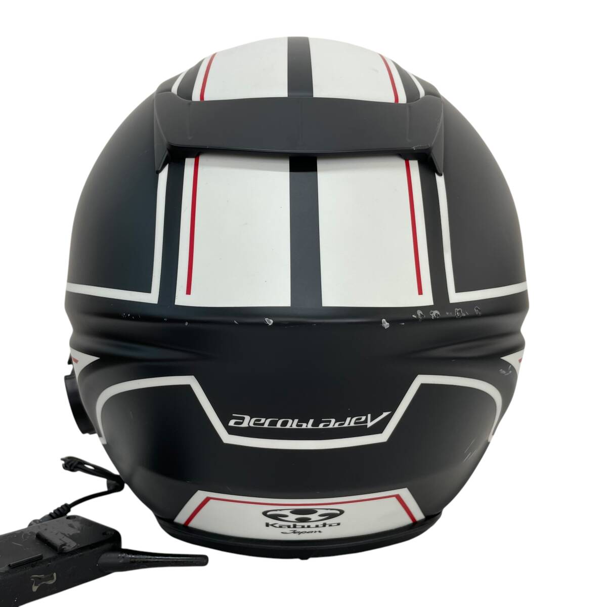 【即決】 OGK Kabutoエアロブレード5 スマートフルフェイスヘルメット※ミラーシールド付き/4Riders V4インカム付き(動作未確認) 17678-100_画像5