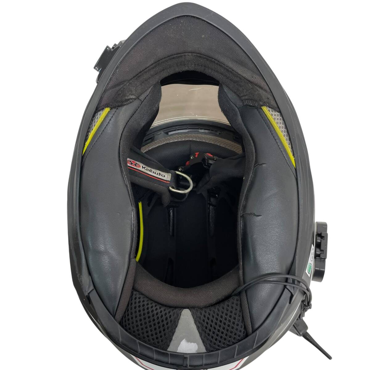 【即決】 OGK Kabutoエアロブレード5 スマートフルフェイスヘルメット※ミラーシールド付き/4Riders V4インカム付き(動作未確認) 17678-100_画像7