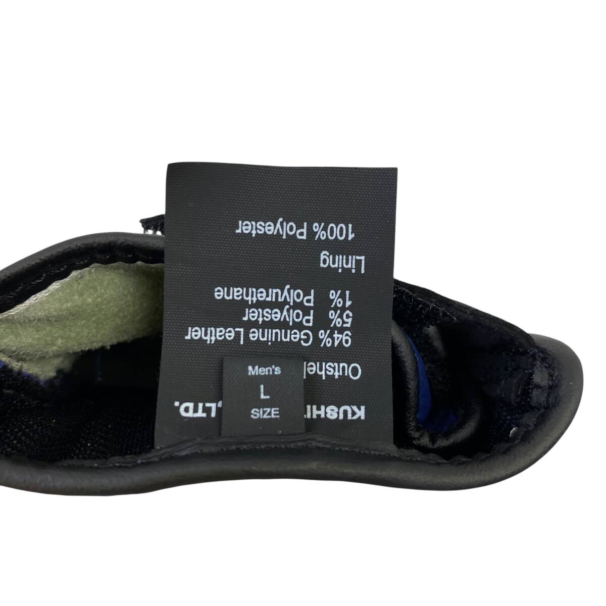 【美品】 KUSHITANI クシタニ K-5350 レイヴングローブⅢ Lサイズ 紺系 ネイビー系 青系 ブルー系 24788-60_画像4