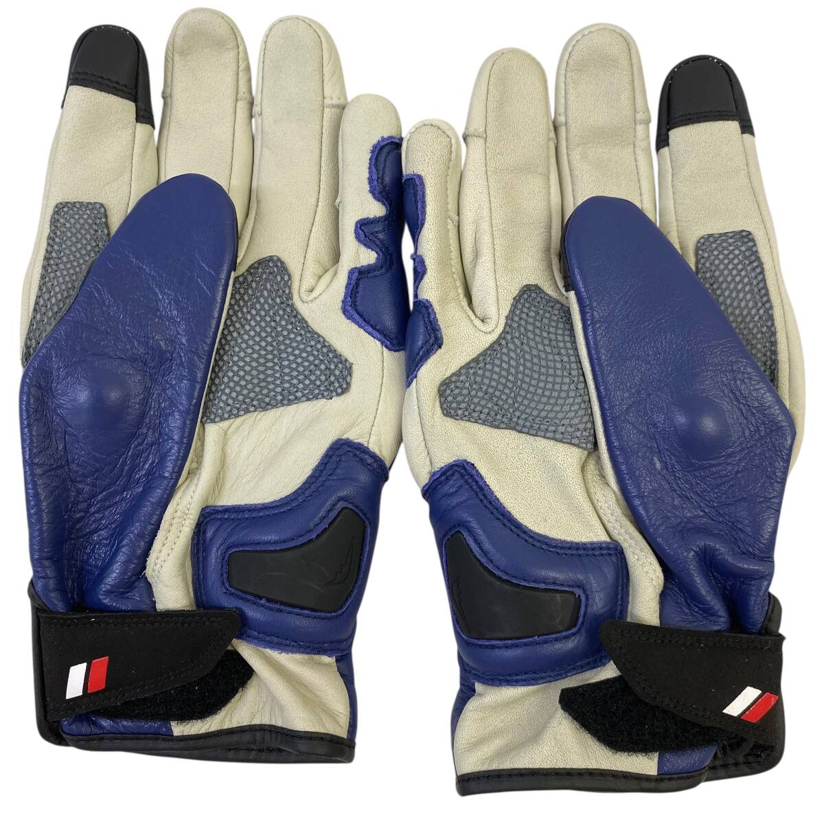 【美品】 KUSHITANI クシタニ K-5350 レイヴングローブⅢ Lサイズ 紺系 ネイビー系 青系 ブルー系 24788-60_画像3