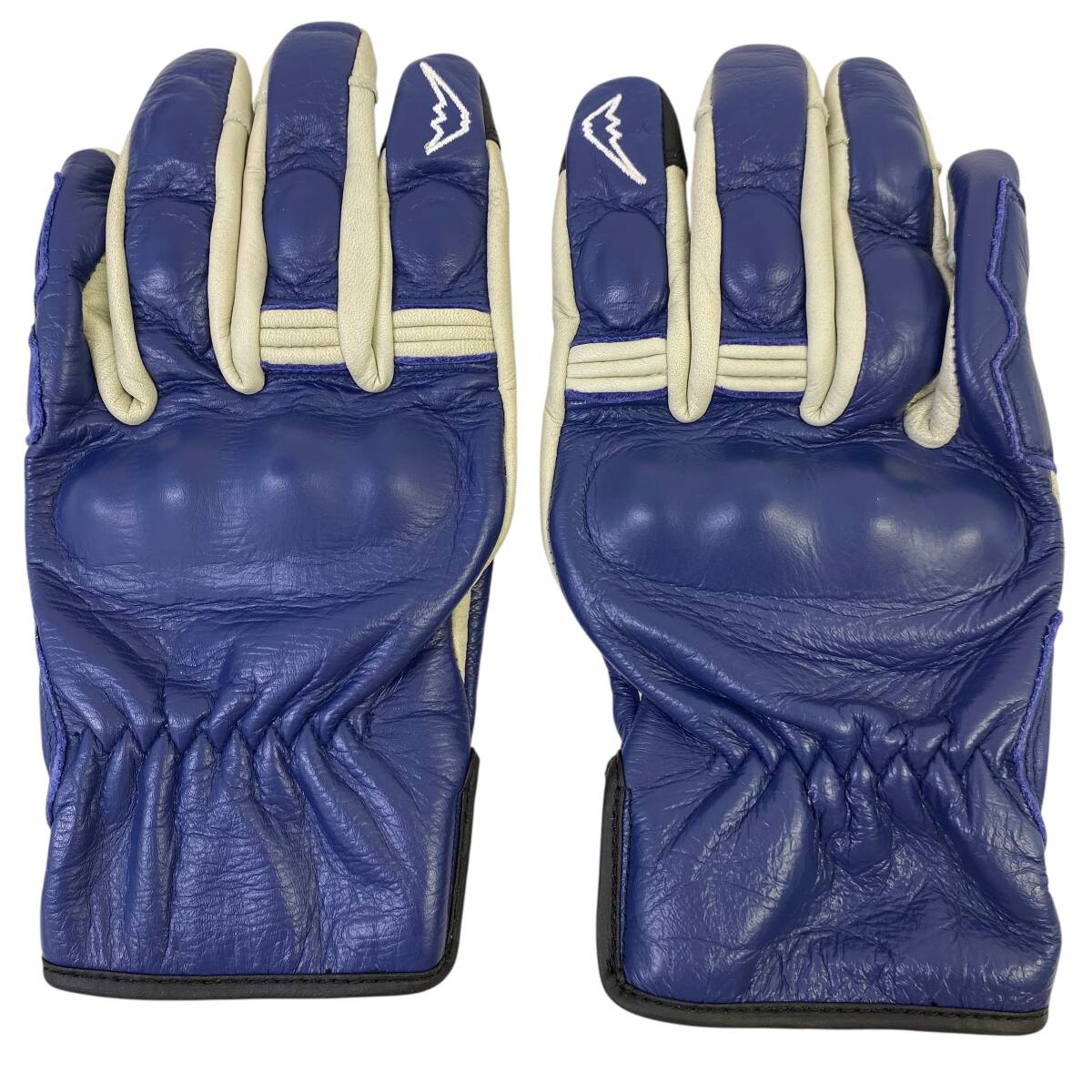 【美品】 KUSHITANI クシタニ K-5350 レイヴングローブⅢ Lサイズ 紺系 ネイビー系 青系 ブルー系 24788-60_画像2