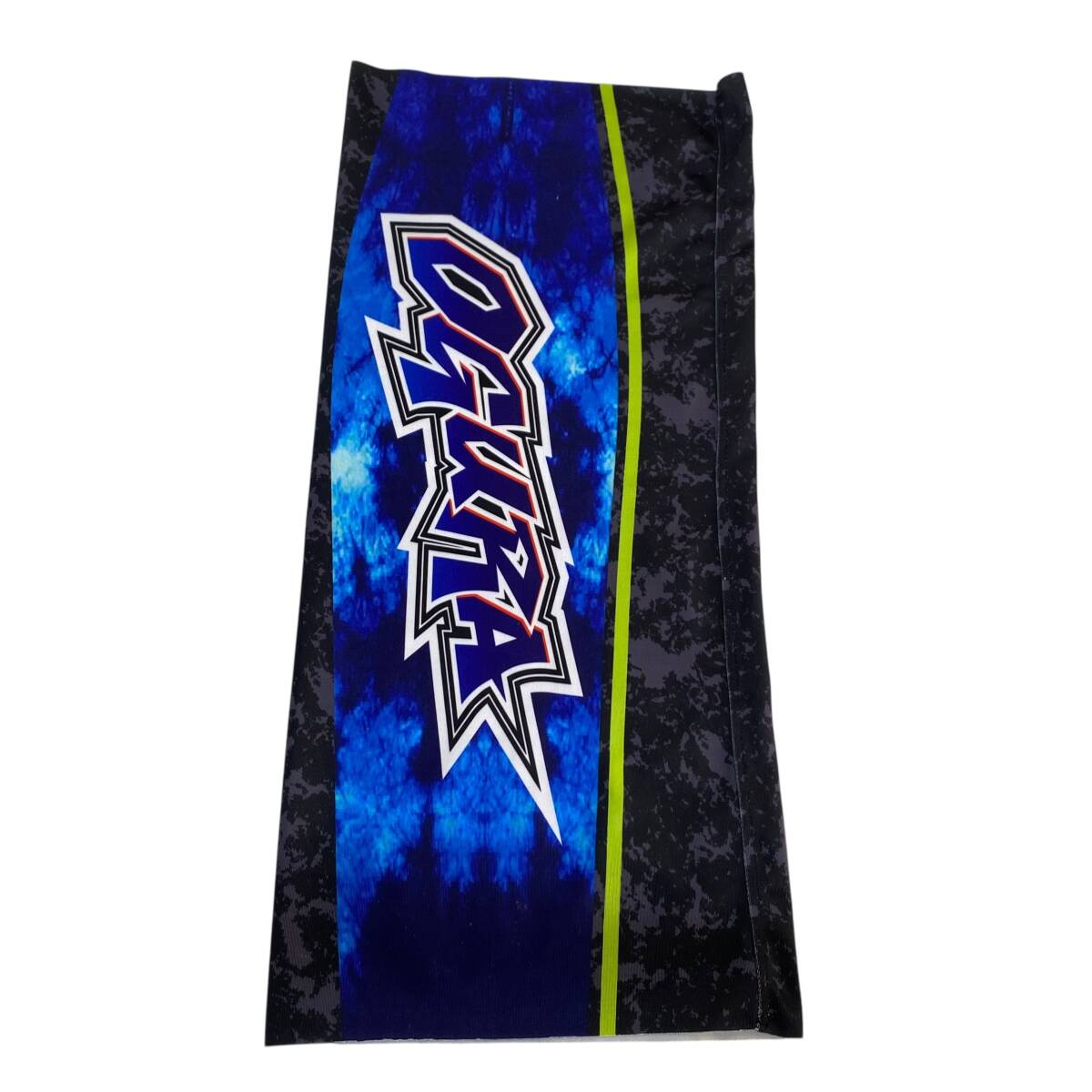 【美品】 KUSHITANI クシタニ K-4678AI 小椋 OGURA 79ネックガード 黒・青系 ブルー・ブラック系 25210-60_画像2