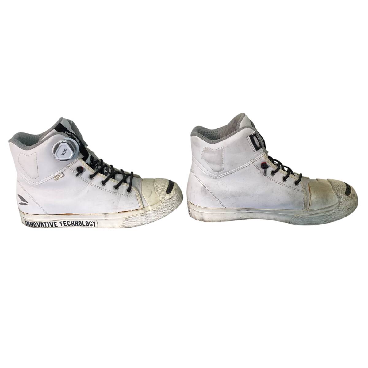 【即決】 RS TAICHI アールエスタイチ ライディングシューズ スニーカー RSS009 OutDry BOA 25.5cmサイズ ホワイト系/白系 25081-80_画像4