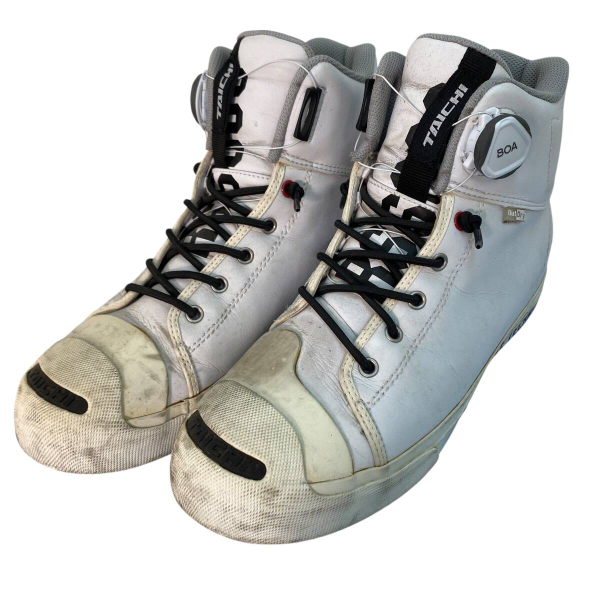 【即決】 RS TAICHI アールエスタイチ ライディングシューズ スニーカー RSS009 OutDry BOA 25.5cmサイズ ホワイト系/白系 25081-80_画像1