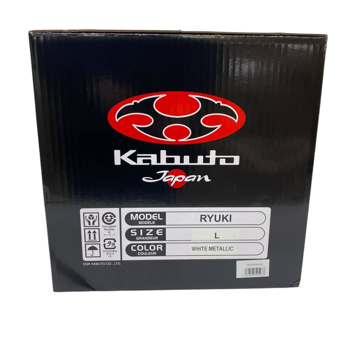 【即決】OGK KABUTO オージーケーカブト RYUKI リュウキ フルフェイスヘルメット ※スモークシールド付き 白系 ホワイト系 L 25187-120_画像9