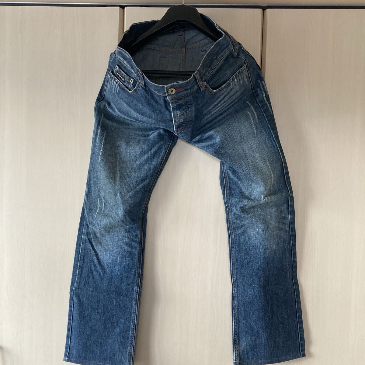 ファッション衣類 ☆ 廃番古着 ノバチェックジーンズ BURBERRY BLACK LABEL バーバリーブラックレーベル W73 デニムパンツ ジーパン_画像2