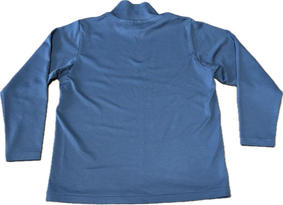 美品 ジャックウルフスキンJack Wolfskin ハイネック長袖ベースレイヤー モックネックロングスリーブトップス Mサイズ グレー_画像5