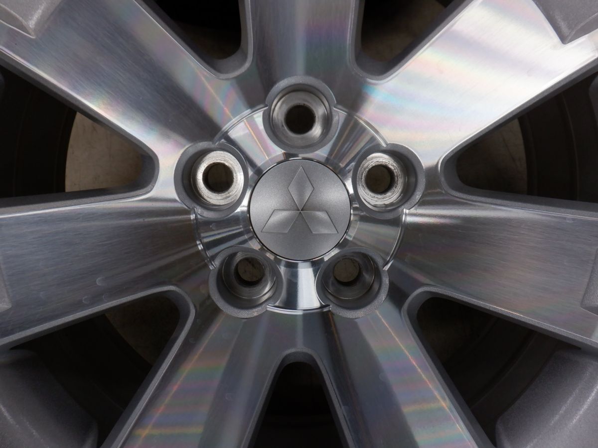 S 送料無料 バリ山 ミツビシ デリカ D5 純正 18 5H114.3 7J+38 グッドイヤー イーグル 225/55R18 純正戻し 車検 流用 アウトランダー_画像6