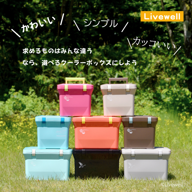 クーラーボックス 小型 保冷力 熱中症対策グッズ 保冷ボックス おしゃれ かわいい 部活動 釣り ナチュールクーラー15L（ソーダポップ）_画像4
