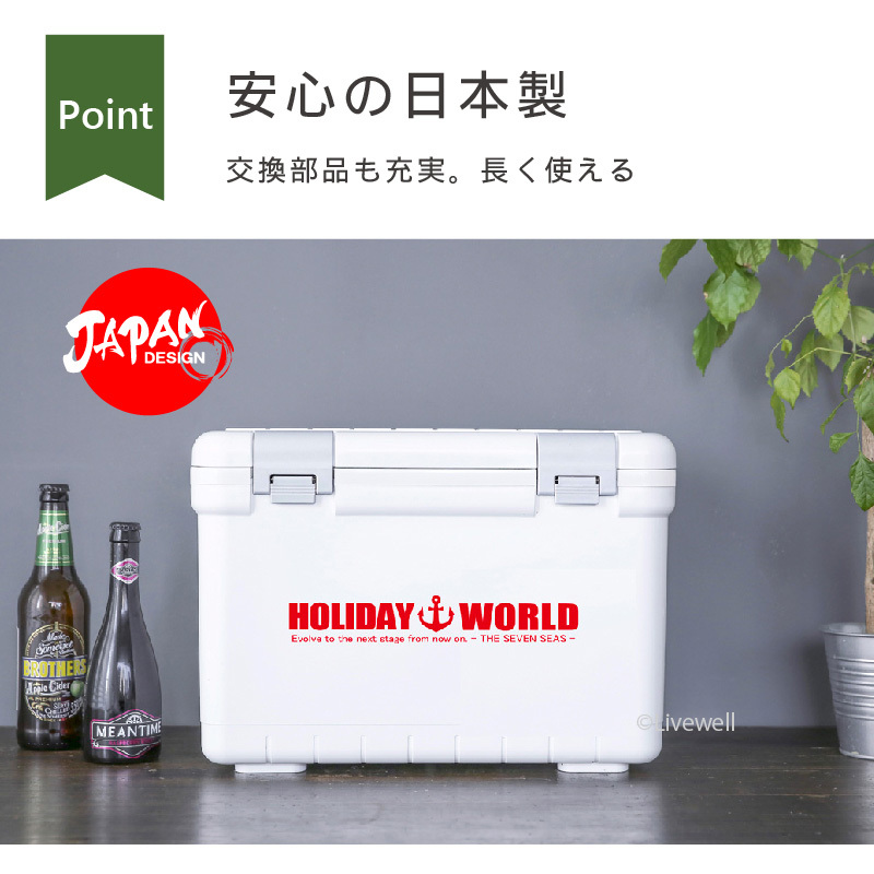 クーラーボックス 小型 保温 釣り 部活 弁当 保冷 キャンプ 買い物 おしゃれ ショルダーベルト ホリデーワールドLC7L_画像6