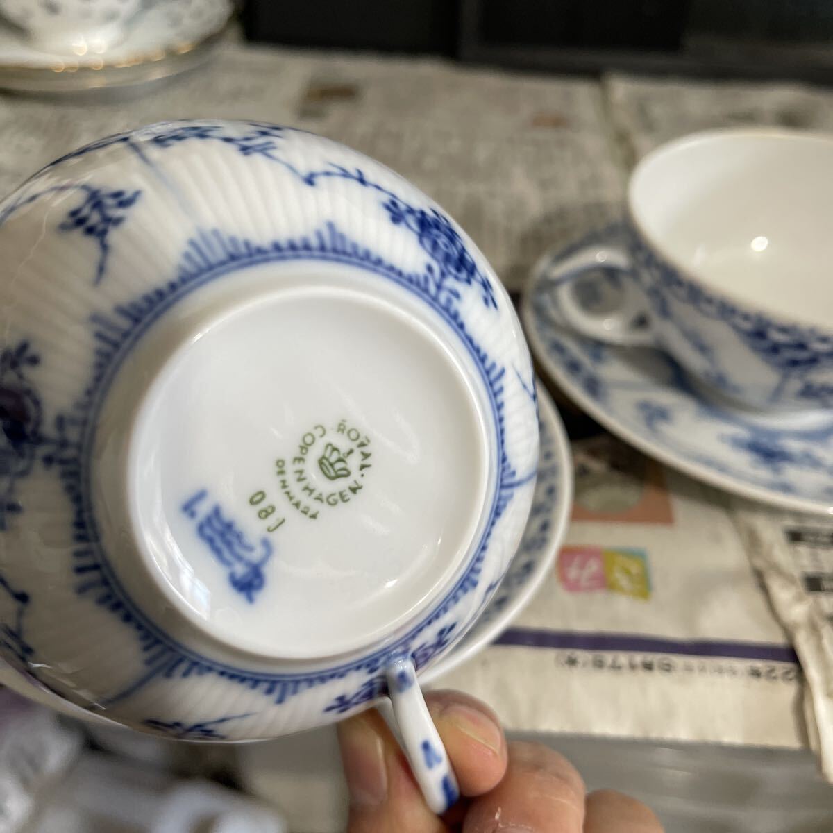 блюдце cup Royal Copenhagen b крыша Roo tedoCOPENHAGEN чайная чашка посуда европейская посуда