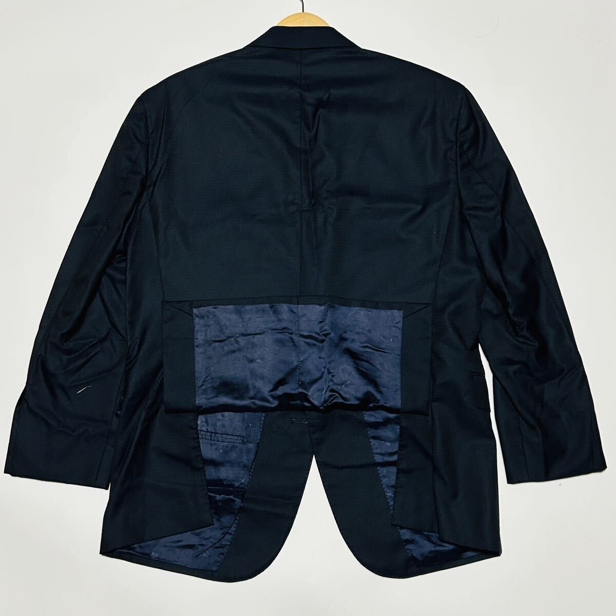 極美品【特大/XXXLサイズ◆3XL】現行モデル★ヒューゴボス/HUGO BOSS コロンボ生地 COLOMBO スーツ セットアップ ネイビー 2B 総裏 通年 54_画像6