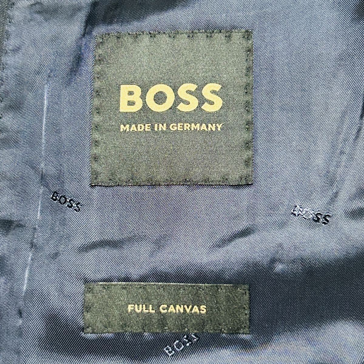 極美品【特大/XXXLサイズ◆3XL】現行モデル★ヒューゴボス/HUGO BOSS コロンボ生地 COLOMBO スーツ セットアップ ネイビー 2B 総裏 通年 54_画像9