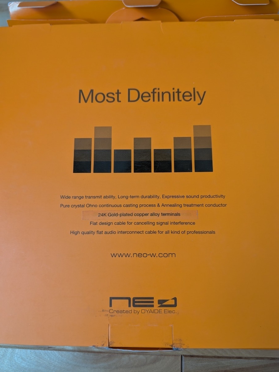オヤイデ NEO OYAIDE d+RCA CLASS A RCA-RCAケーブル 2.0m_画像3
