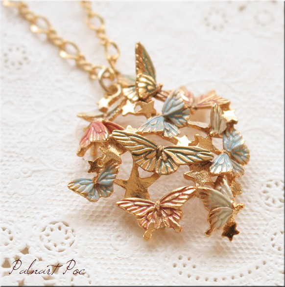 胡蝶の夢 ネックレス ペンダント アクセサリー パルナートポック 送料無料 ブラフシューペリア 蝶 バタフライ_画像2