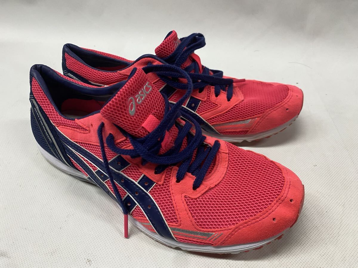 美品 アシックス ソーティマジック SORTIEMAGIC レディース レーザーピンク/インディゴブルー 24.5cm 241125 6_画像5