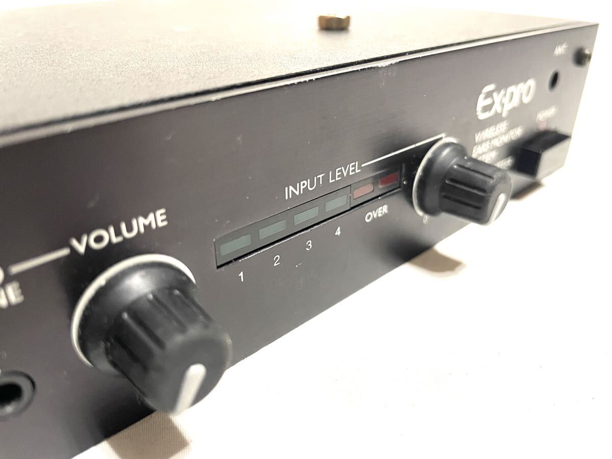 Ex-pro イークスプロ T-100 wireless ears monitor system transmitter トランスミッター 送信機 B帯 イヤモニ 通電OK 即有り_画像5