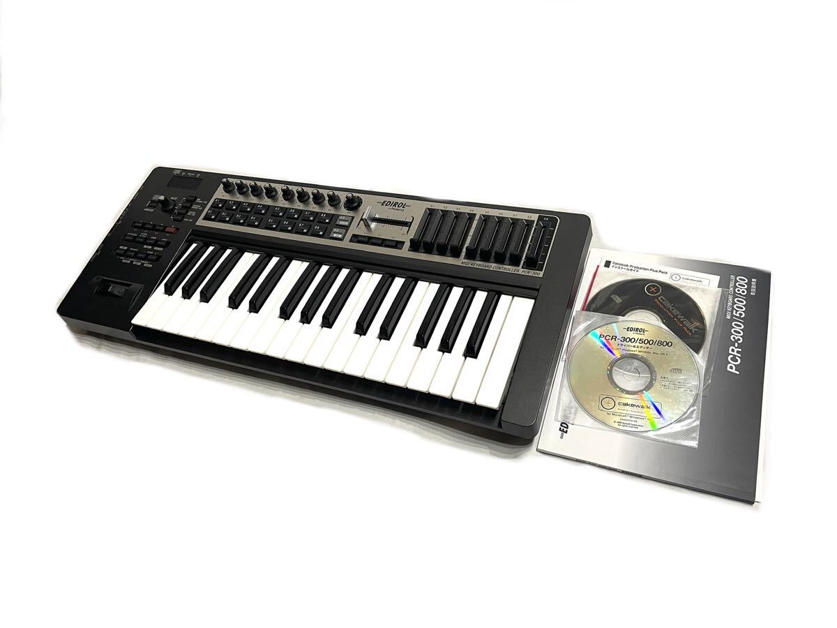 Roland ローランド edirol エディロール PCR-300 MIDI キーボード MIDI keyboard ミニ コンパクト DTM DAW 取説 DISK付き 音出しOK 即有り_画像1