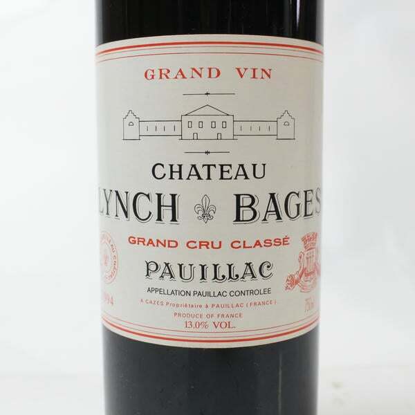 1 иен ~CHATEAU LYNCH BAGES( автомобиль to- Ran shu балка ju)1994 13% 750ml N25K060049