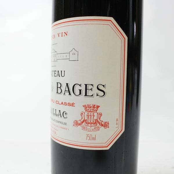 1 иен ~CHATEAU LYNCH BAGES( автомобиль to- Ran shu балка ju)1994 13% 750ml N25K060049