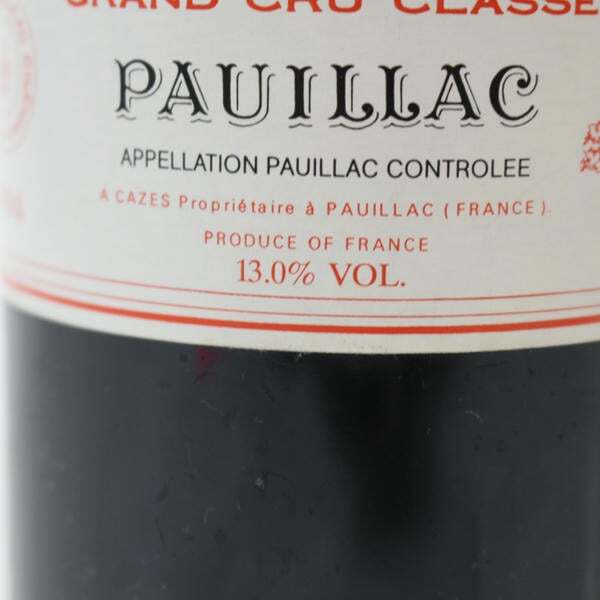 1 иен ~CHATEAU LYNCH BAGES( автомобиль to- Ran shu балка ju)1994 13% 750ml N25K060049