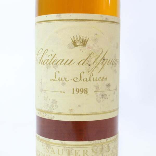 Chateau d*yquem( автомобиль to-tikem)so-terun1998 половина бутылка 13.5% 375ml * этикетка загрязнения U25K030021