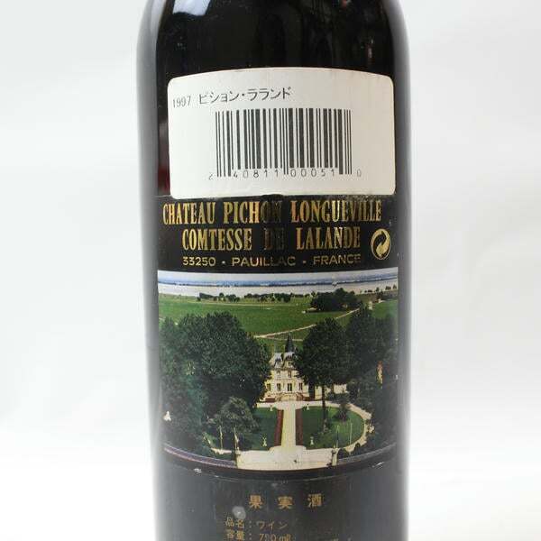 1 иен ~CHATEAU PICHON LONGUEVILLE( автомобиль to-pishon длинный vi ru) Conte s гонг Land 1997 13% 750ml T25K100080