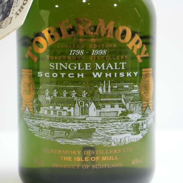 1 иен ~TOBERMORY(tobamo Lee ) Limited Edition 1798-1998 200 anniversary commemoration бутылка 40% 700ml Z25K100032