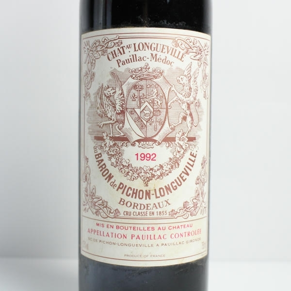 1円~CHATEAU PICHON LONGUEVILLE(シャトー ピション ロングヴィル)バロン 1992 13% 750ml O25J260022_画像2