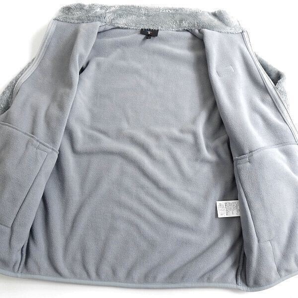 MILLET ミレー 新品 フランス発 保温シェルパフリース フルジップ スタンドカラー ジャケット ブルゾン 401Z5 GR 100/L ▲084▼bus1352c_画像2