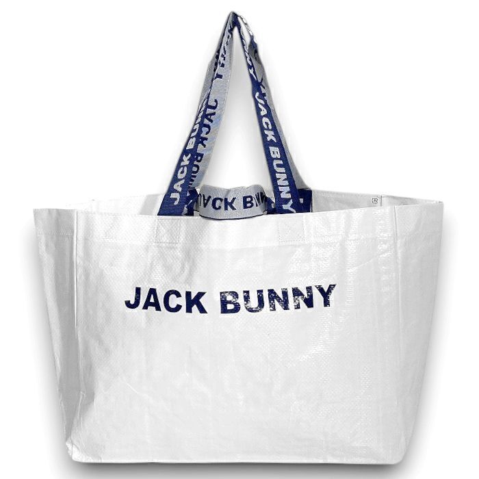Jack Bunny!! by PEARLY GATES ジャックバニー パーリーゲイツ 2WAYハンドル ショッパー エコバッグ レジャー ゴルフ 大 ▲000▼50911w01_画像3
