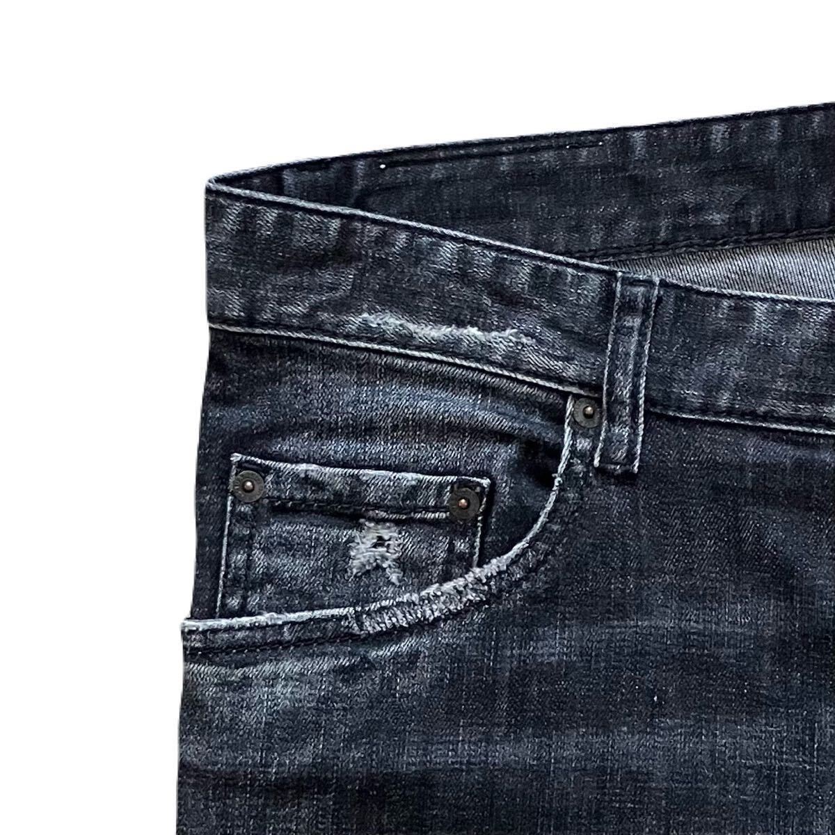 送料無料 23SS ディースクエアード DSQUARED2 SKATER JEAN s74lb1223 ブラック ストレッチ ジーンズ スケーター 48 w86_画像7