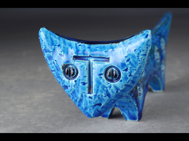 【西】K059 FLAVIA フラビア 猫 置物_画像4