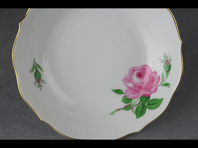 【西】K058 マイセン ピンクローズ カップ&ソーサー_画像9