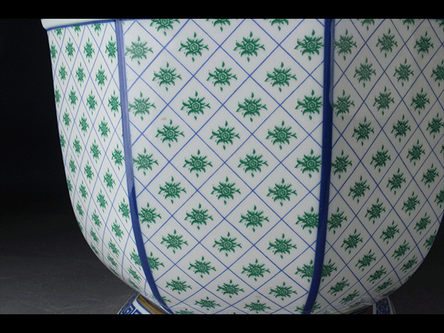 【西】L039 イタリア製 Manifattura artistica Le Porcellane/マニファトゥーラ 鉢_画像6