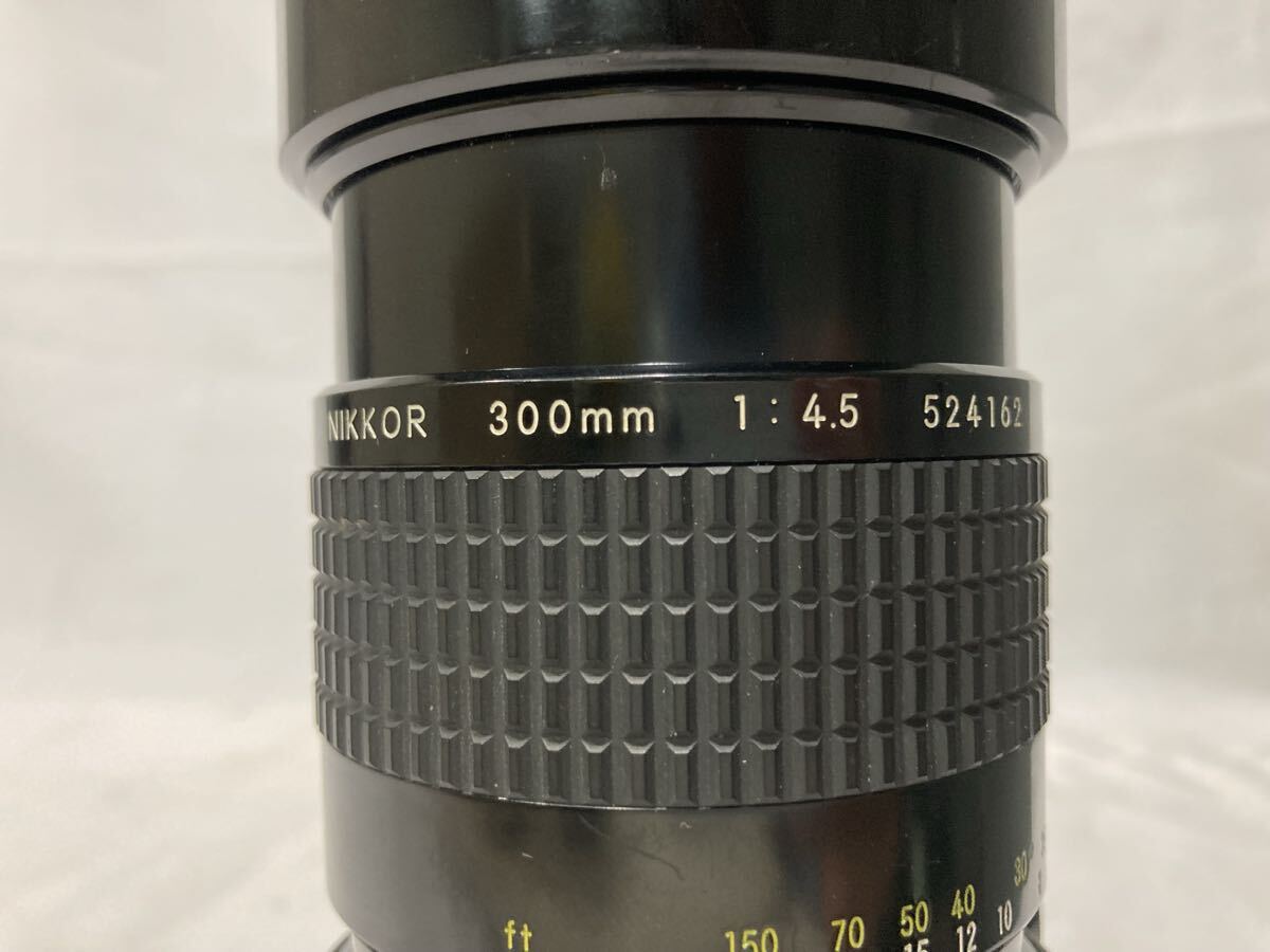3.16)Nikon ニコン レンズ 単焦点 NIKKOR 300mm 1:4.5 カメラ 動作未確認 詳細不明_画像8