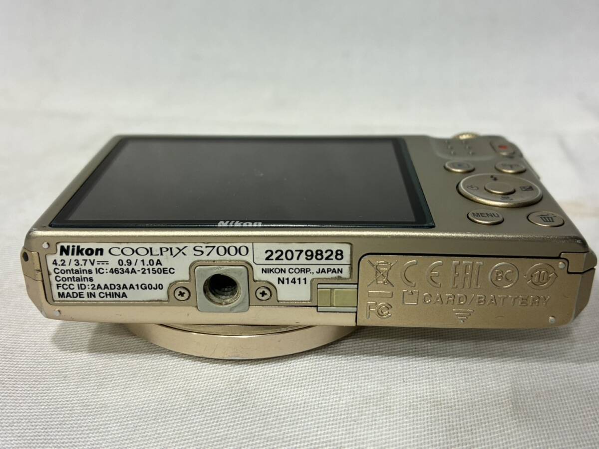 4.7 NIKON Coolpix S7000 ニコン クールピクス ゴールド コンデジ 現状品_画像9
