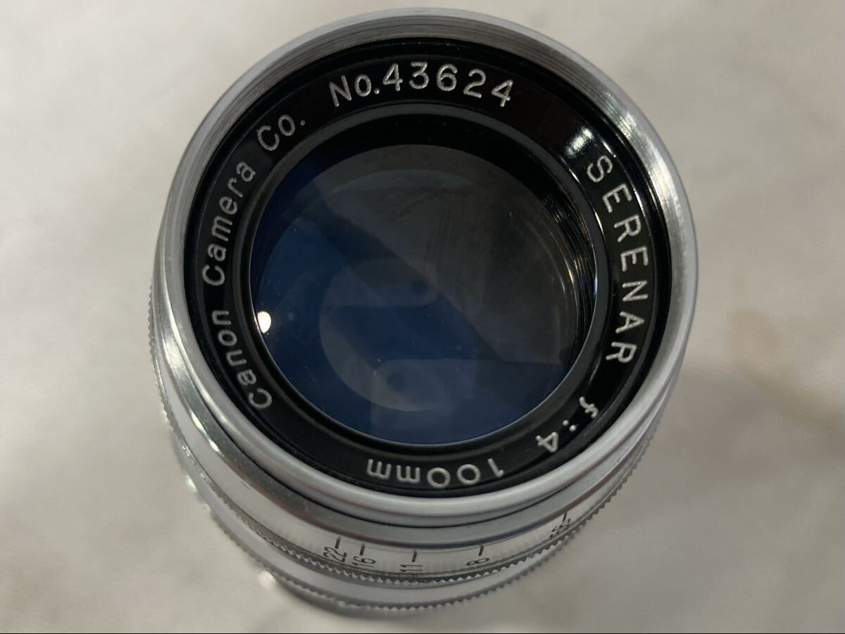 3.8)Canon キヤノン SERENAR セレナー 100mm F4 Lマウント 動作未確認 詳細不明_画像2