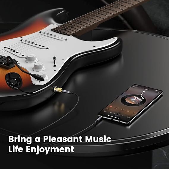 157. UGREEN 3.5mm 6.35mm 変換アダプタ オーディオケーブル ステレオミニプラグ(メス)⇒ステレオ標準プラグ(オス) 24K金メッキ_画像2