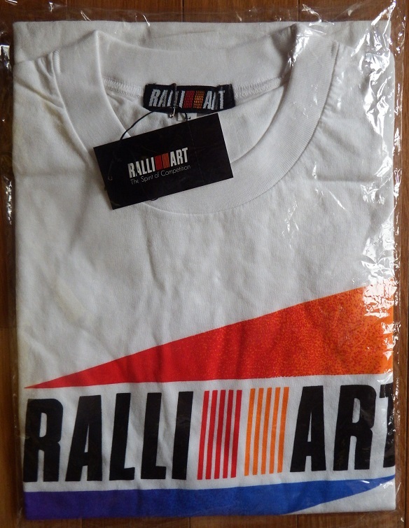 なつかしのモータースポーツグッズ◆三菱 RALLI ART ラリーアートTシャツ 未開封品です②_画像1