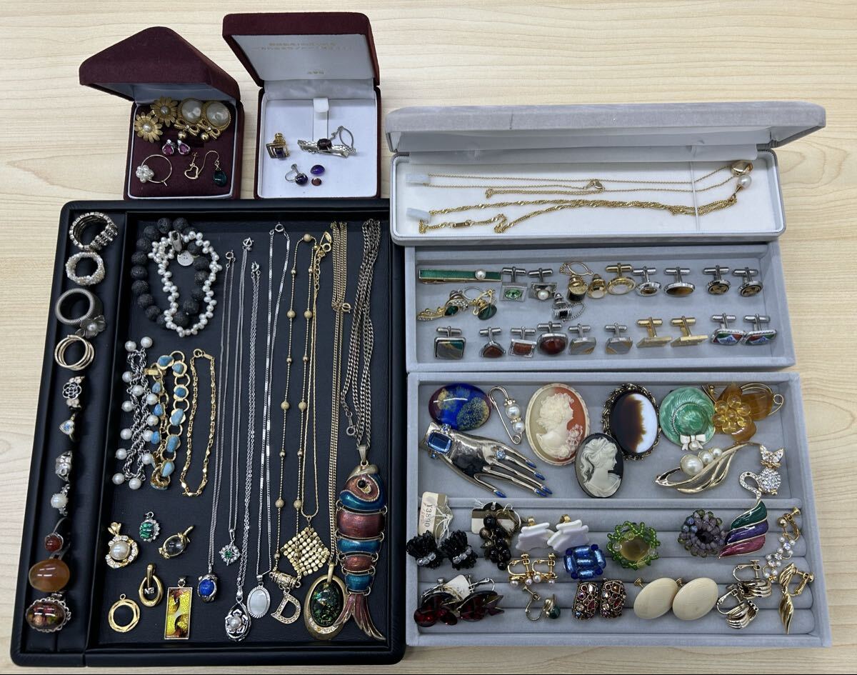 Yu09) 1 иен . товар регулировка K18 pearl silver колье iya серьги-кольца брошь запонки аксессуары ..imite-shon