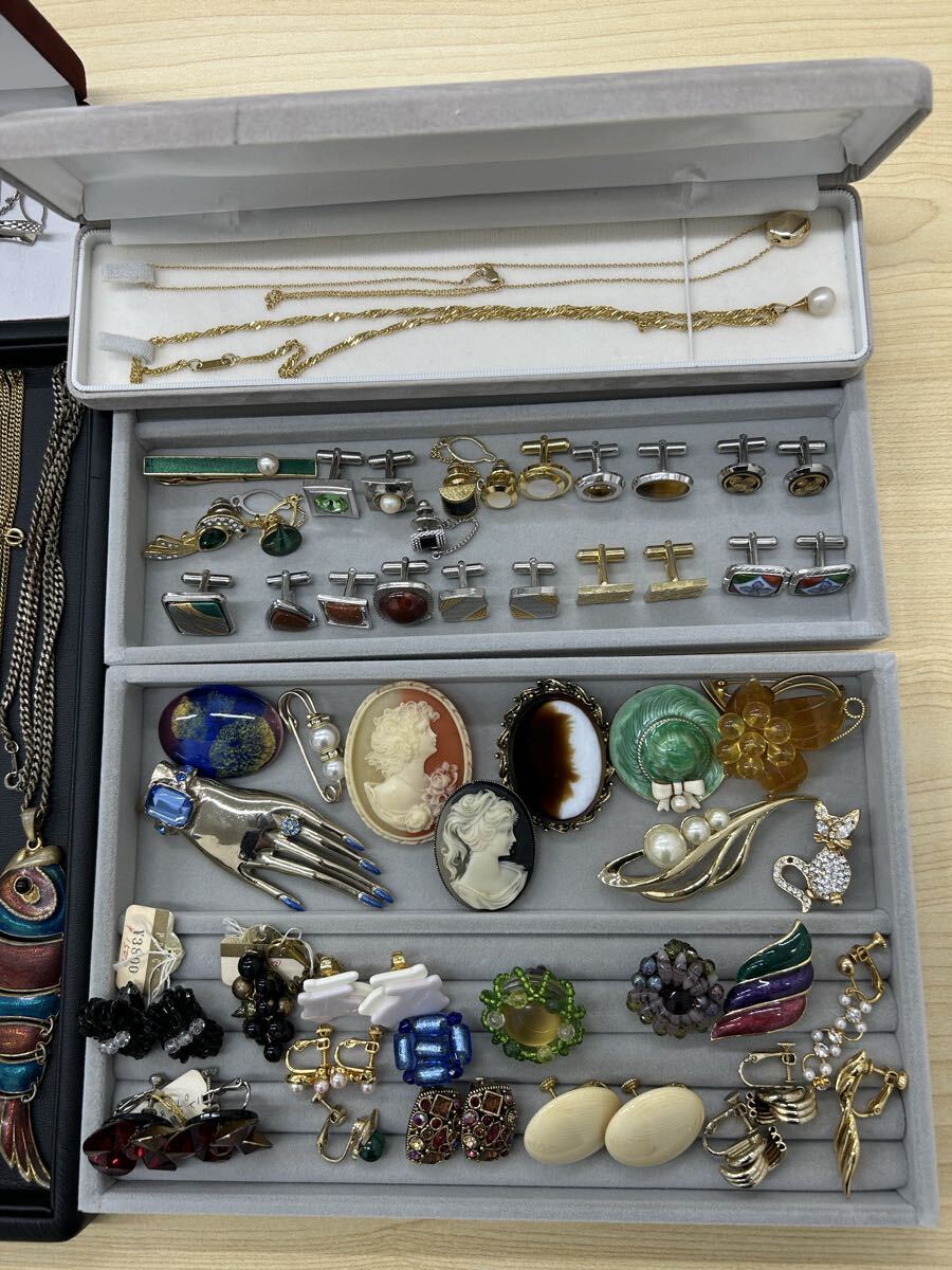 Yu09) 1 иен . товар регулировка K18 pearl silver колье iya серьги-кольца брошь запонки аксессуары ..imite-shon