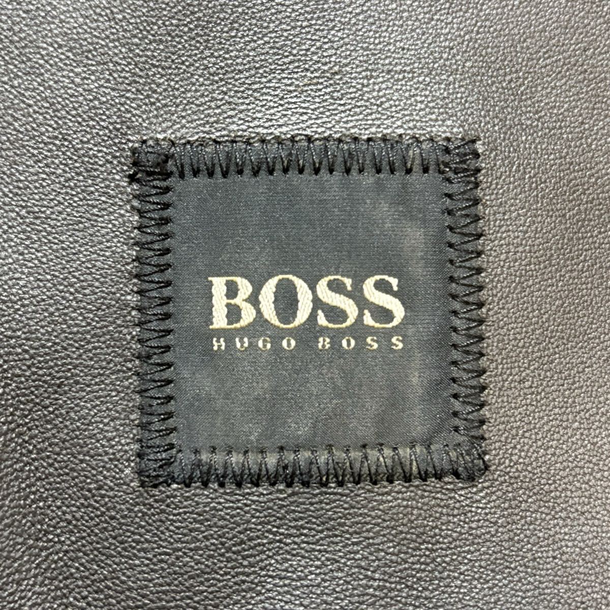 定価100万相当!!!ヒューゴボス【二度と出会えない逸材】 HUGO BOSS リアルムートンコート 50 XL相当 羊革 ラムレザー ロング丈◎ 極暖 秋冬_画像7