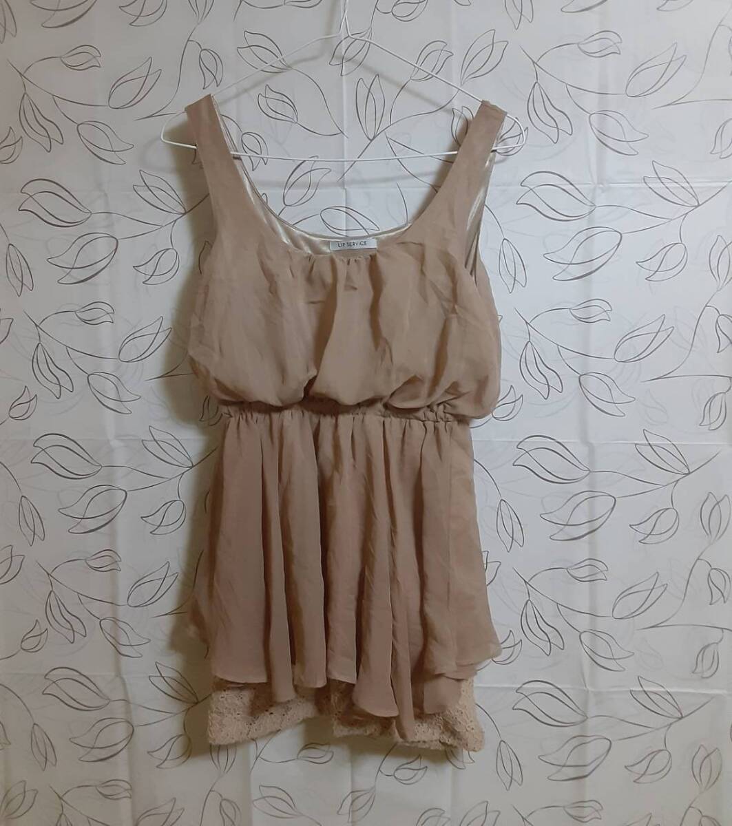 古着 LIP SERVICE タンクトップ サイズMくらい_画像1