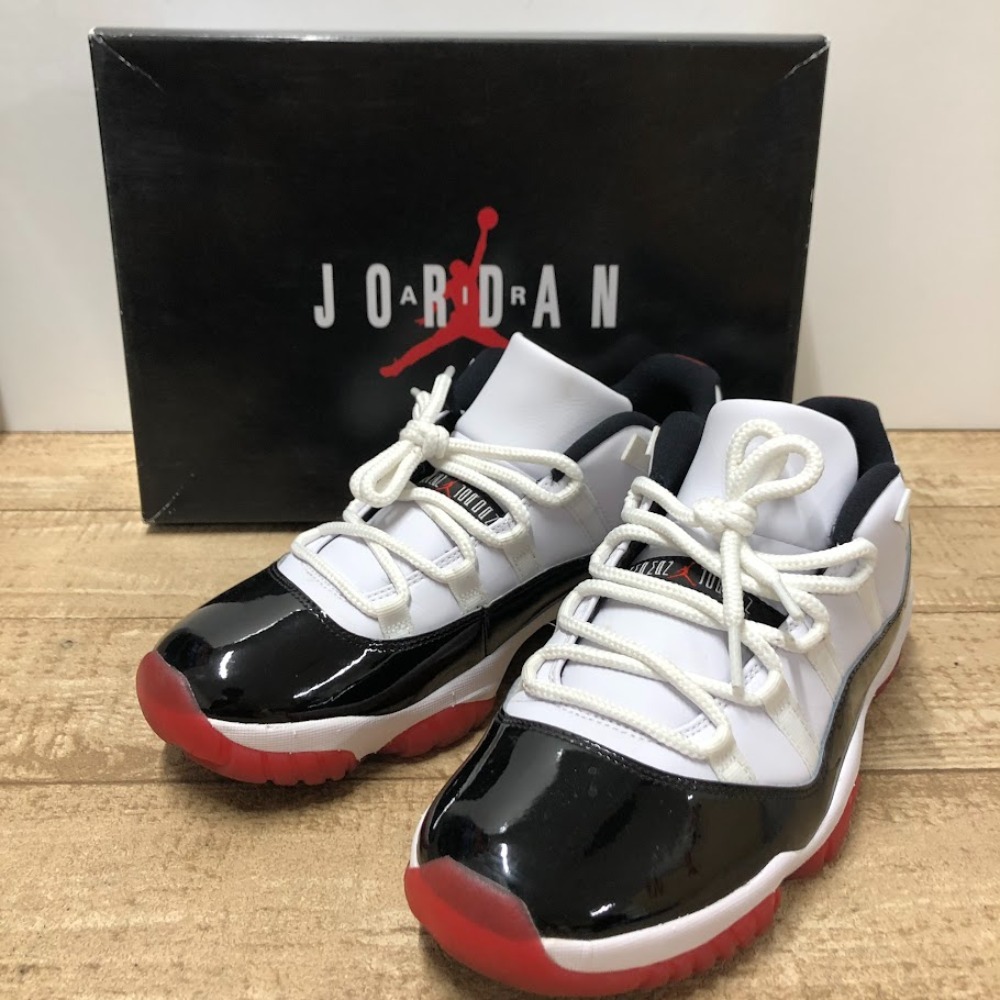 08w14167*1 иен ~NIKE AIR JORDAN 11 RETRO LOW( Nike воздушный Jordan 11 retro low )28.5.GymRed AV2187 160 мужской спортивные туфли б/у товар 