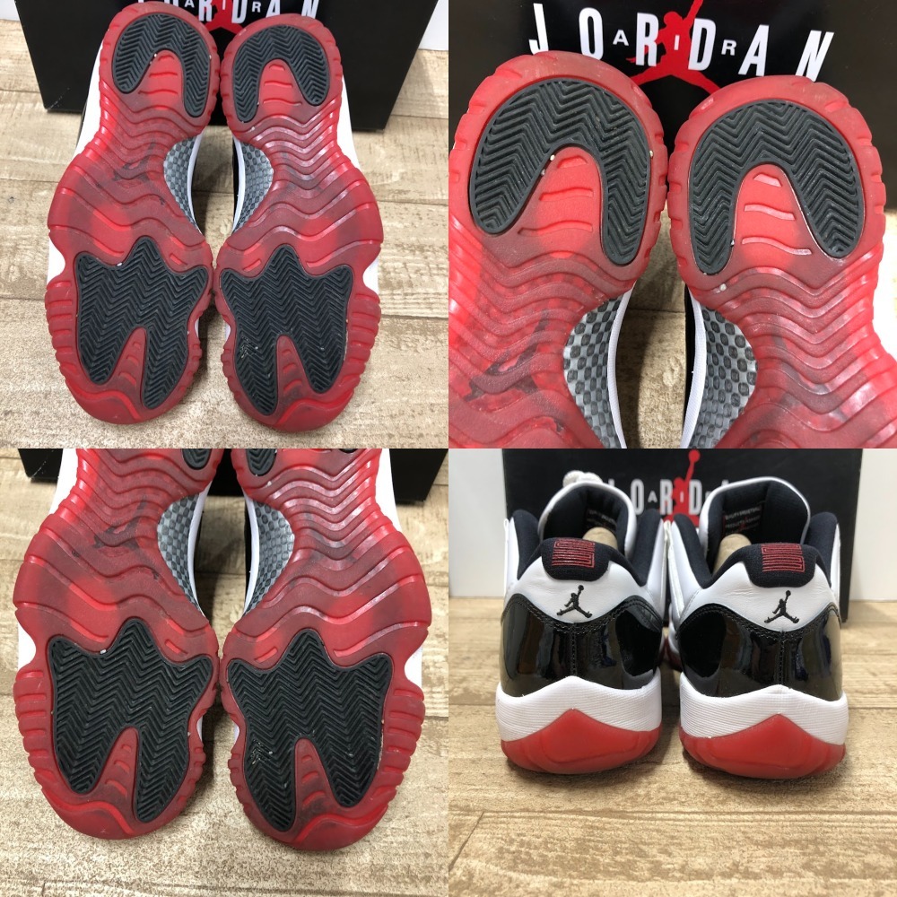 08w14167*1 иен ~NIKE AIR JORDAN 11 RETRO LOW( Nike воздушный Jordan 11 retro low )28.5.GymRed AV2187 160 мужской спортивные туфли б/у товар 